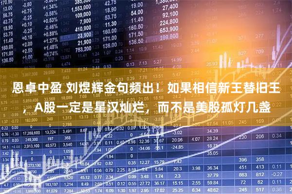 恩卓中盈 刘煜辉金句频出！如果相信新王替旧王，A股一定是星汉灿烂，而不是美股孤灯几盏