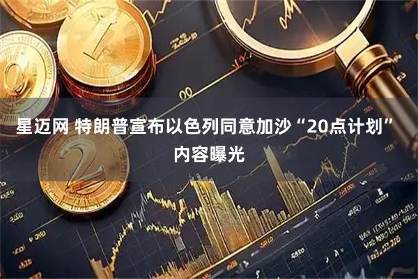 星迈网 特朗普宣布以色列同意加沙“20点计划” 内容曝光