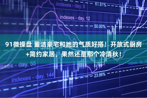 91微操盘 董洁豪宅和她的气质好搭！开放式厨房+简约家居，果然还是那个冷清秋！